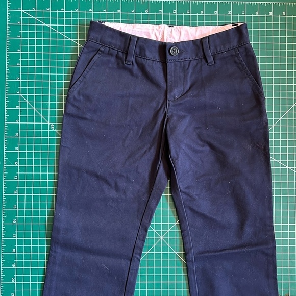 GAP navy blue Uniform Ponte Pants Adjustable Waist Girls Size 6 regular - Picture 1 of 5